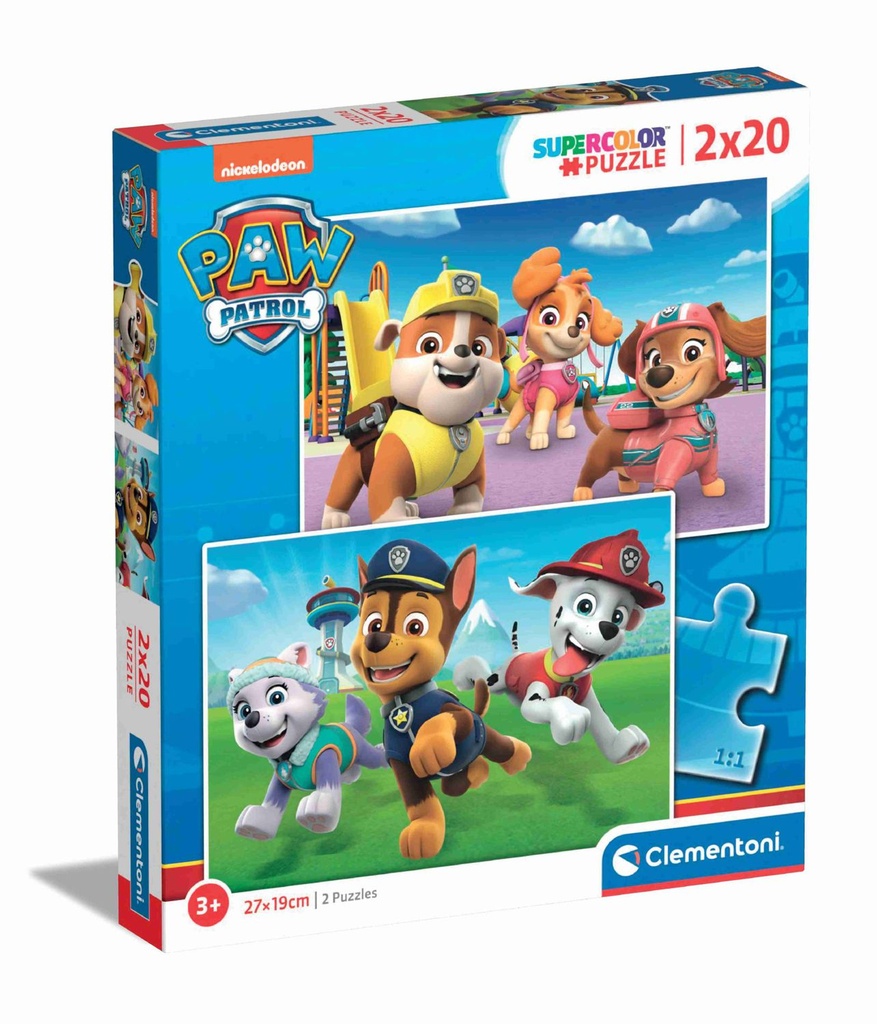 Puzzle de 2X20 Paw Patrol 2023 - Juguetes educativos