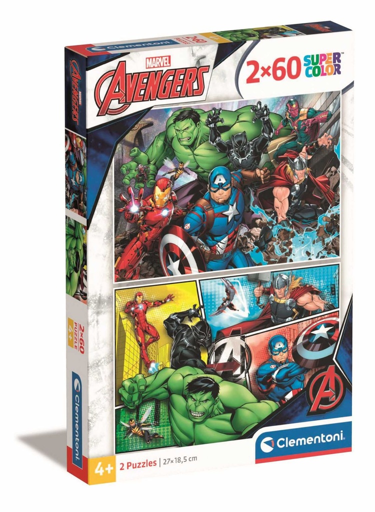 Cubo de Rubik 2x60 The Avengers - Juguetes de puzzles