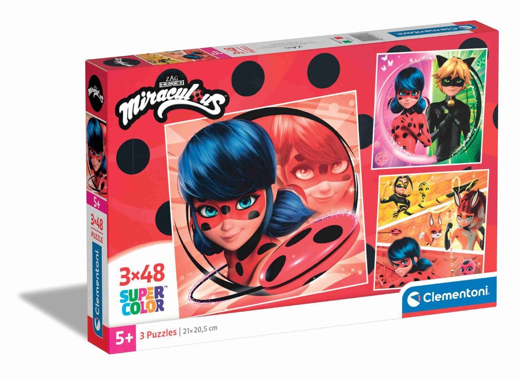 Cubo de Rubik 3x48 Square Miraculous - Juguetes de puzzles