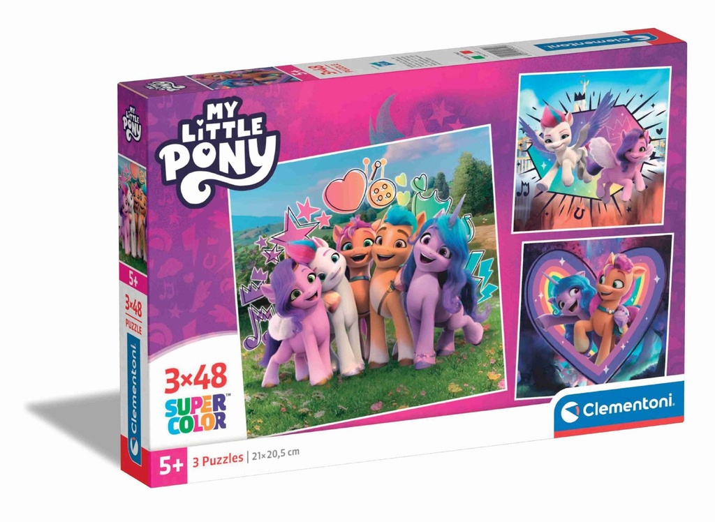 Puzzle de 3X48 Square My Little Pony - Juguetes educativos