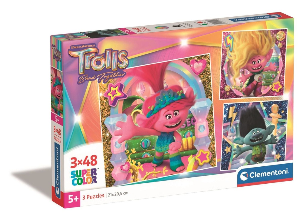 Cubo de Rubik 3x48 Square Trolls 3 - Juguetes de puzzles