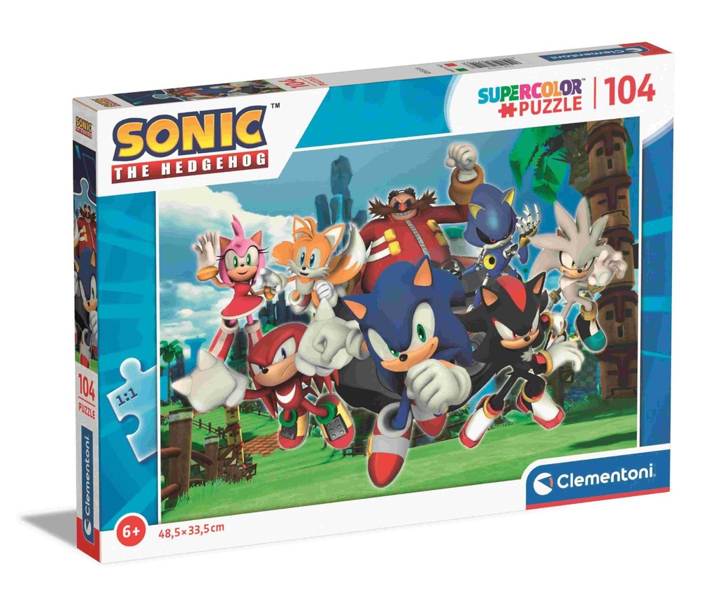 Puzzle 104 Super Sonic - Juguetes de rompecabezas