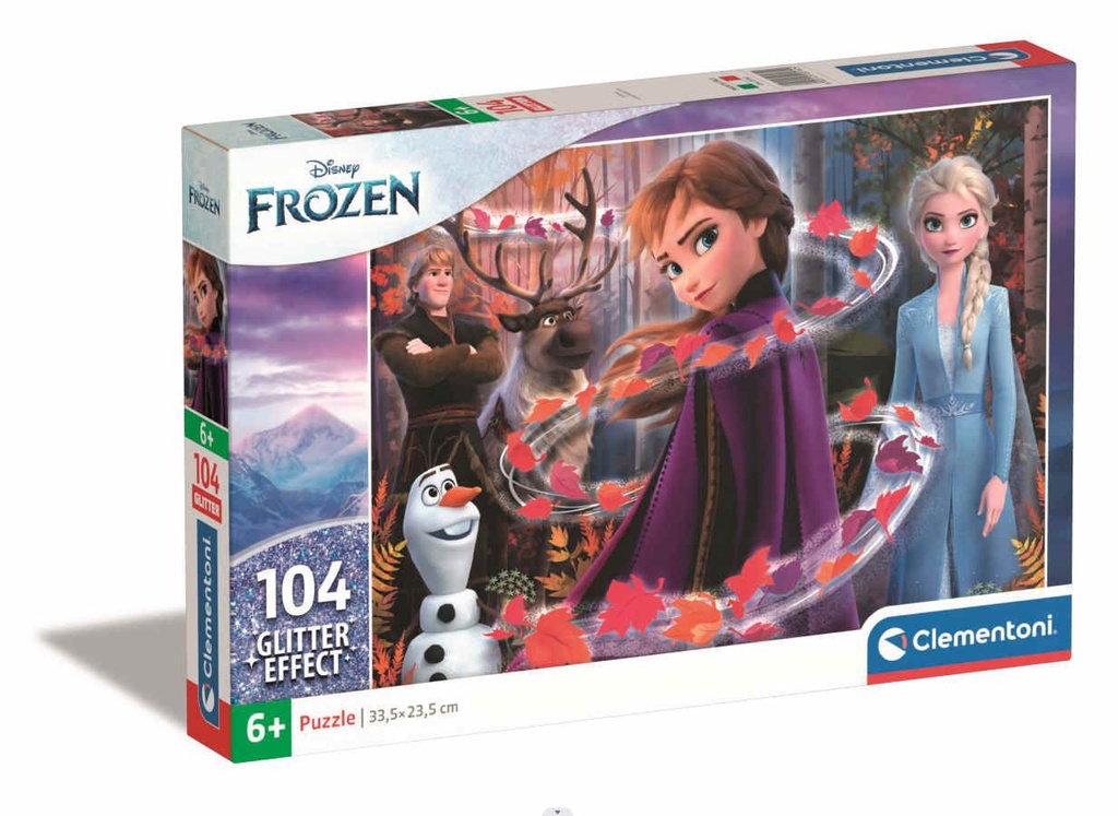 Puzzle Glitter Frozen 2 104 piezas - Juguetes didácticos