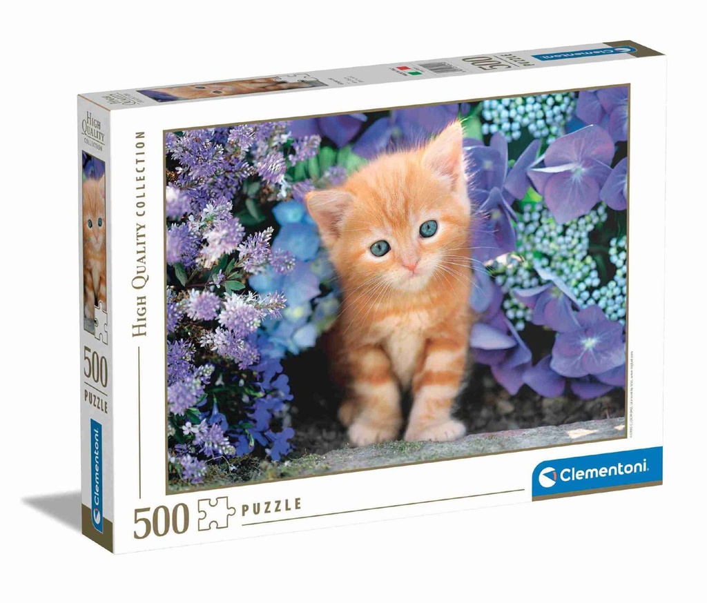 Puzzle 500 piezas Gatito rubio, Clementoni - Juguetes