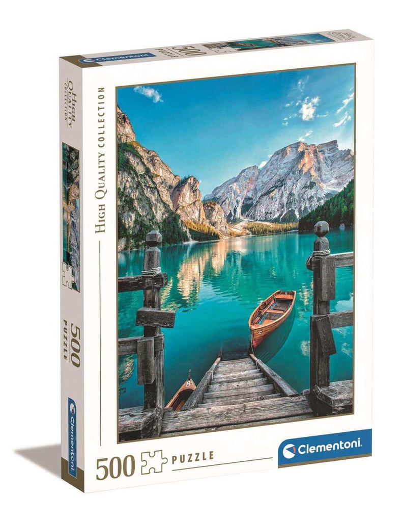 Puzzle 500 piezas Lago Braies, Clementoni - Juguetes