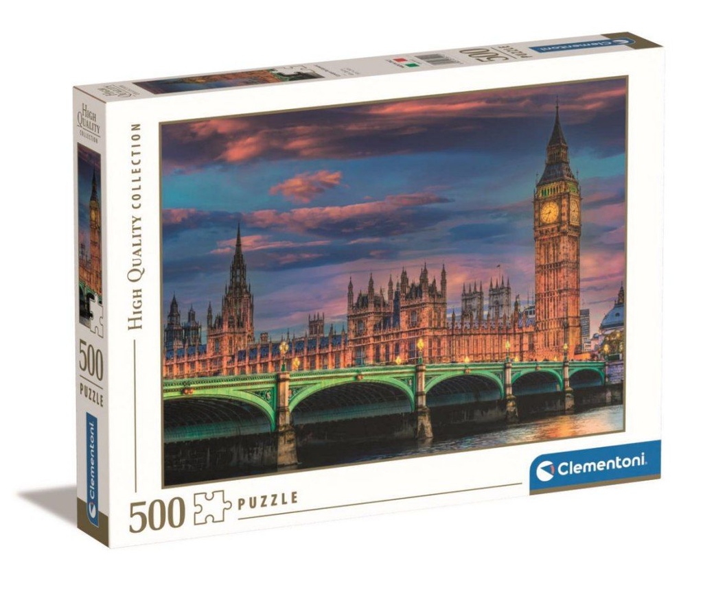 Puzzle 500 HQC El Parlamento de Londres 2022, Clementoni - Juguetes