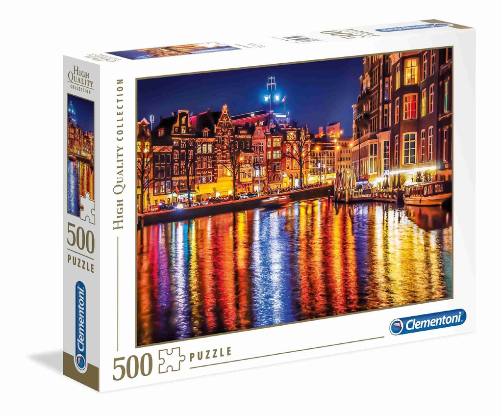 Puzzle 500 piezas Amsterdam, Clementoni - Juguetes