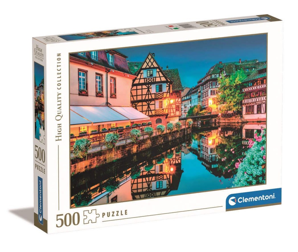 Puzzle 500 HQC 35147 Old Town de Estrasburgo, Clementoni - Juguetes