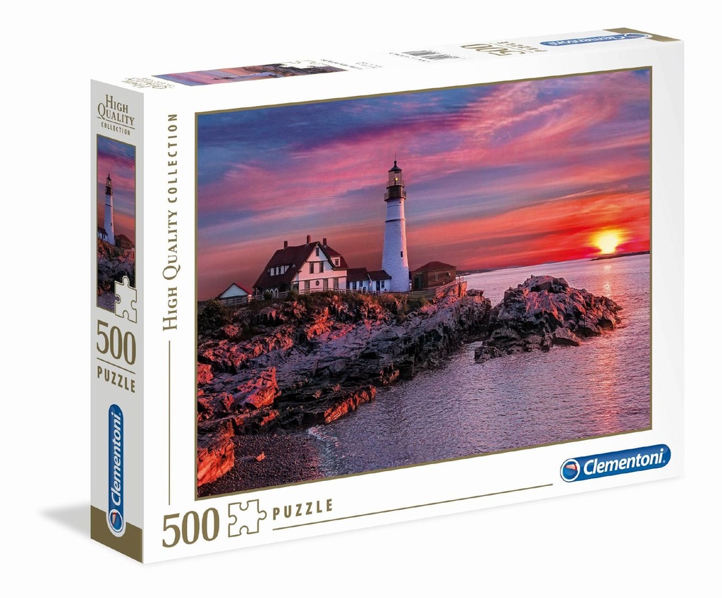 Puzzle 500 piezas Faro de Portland, Clementoni - Juguetes