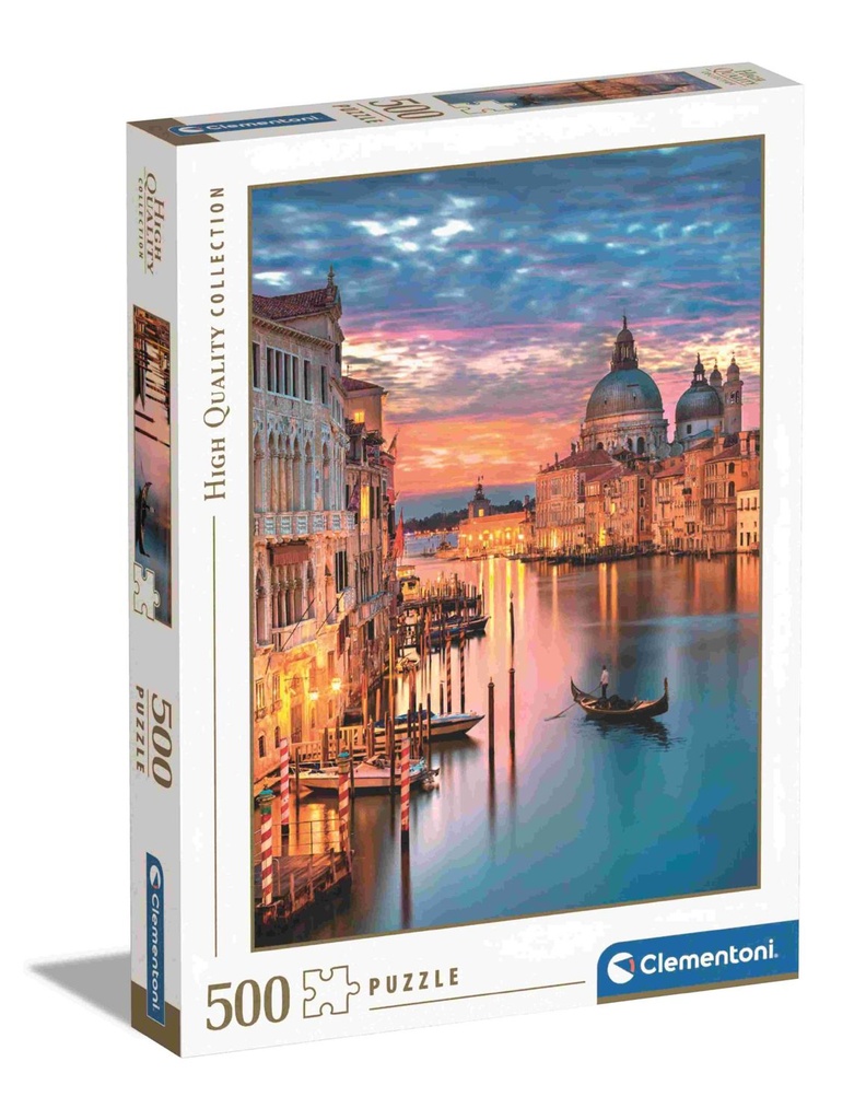 Puzzle 500 piezas Venecia iluminada, Clementoni - Juguetes