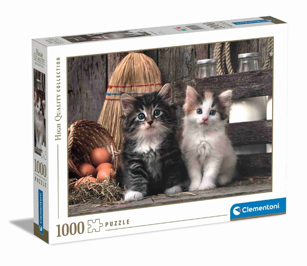 Juguete para niños - Puzzle 1000 “Gatitos adorables” - Clementoni