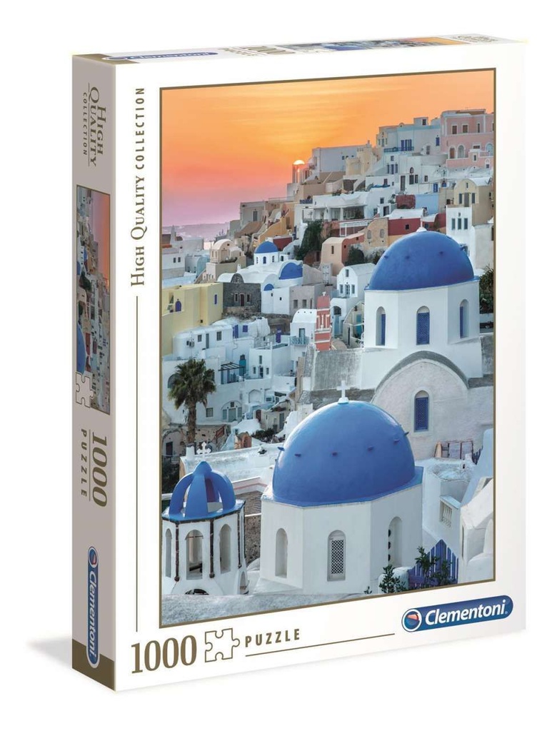 Juguete para niños - Puzzle 1000 “Santorini” - Clementoni