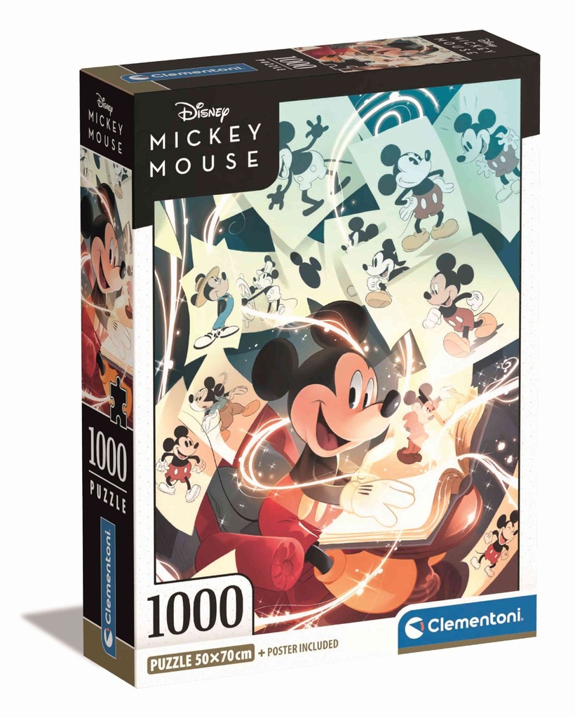 Juguete para niños - Puzzle 1000 “Mickey Mouse - Compacto” - Clementoni