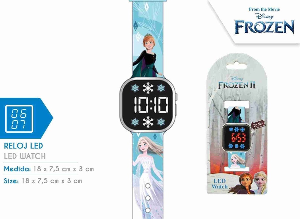 Reloj LED Frozen (6x4) - Juguetes divertidos