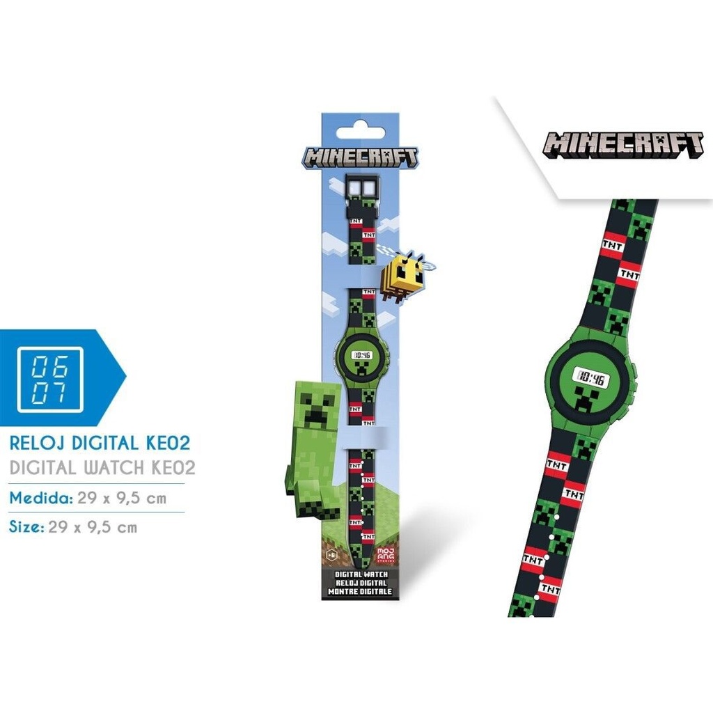 Reloj digital KE02 Minecraft - Juguetes y relojes