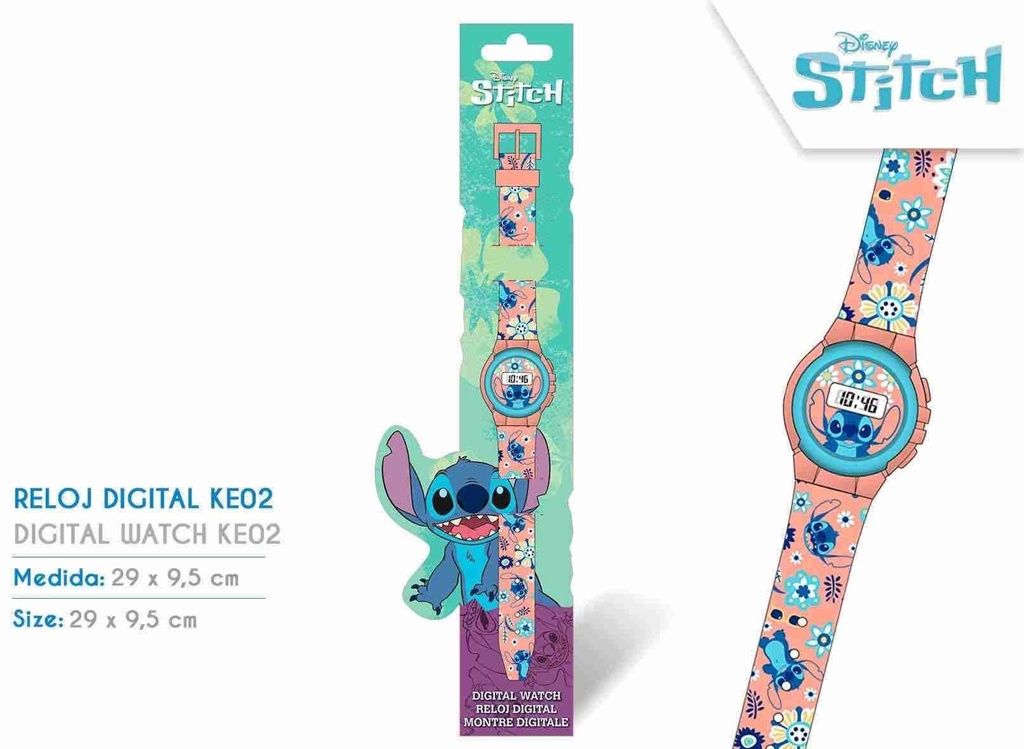 Reloj digital KE02 Stitch - Juguetes y relojes