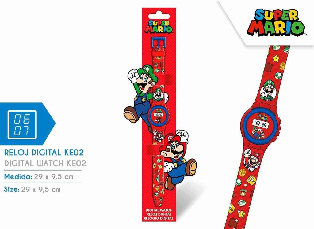 Reloj digital KE02 Super Mario - Juguetes y relojes