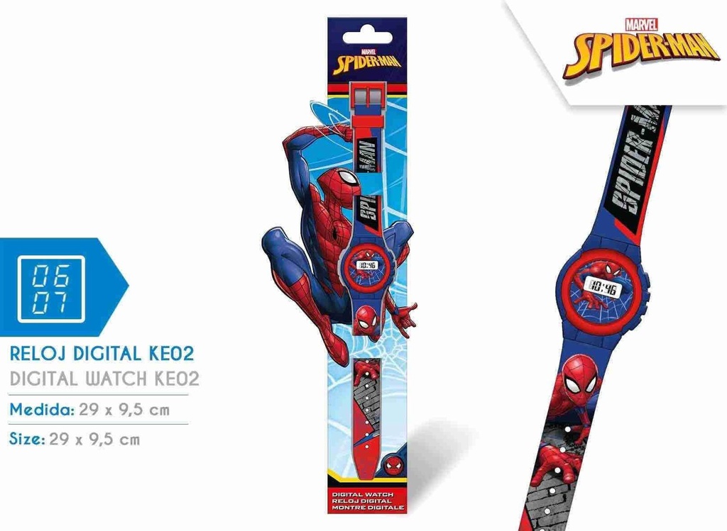 Reloj digital KE02 Spiderman - Juguetes y relojes