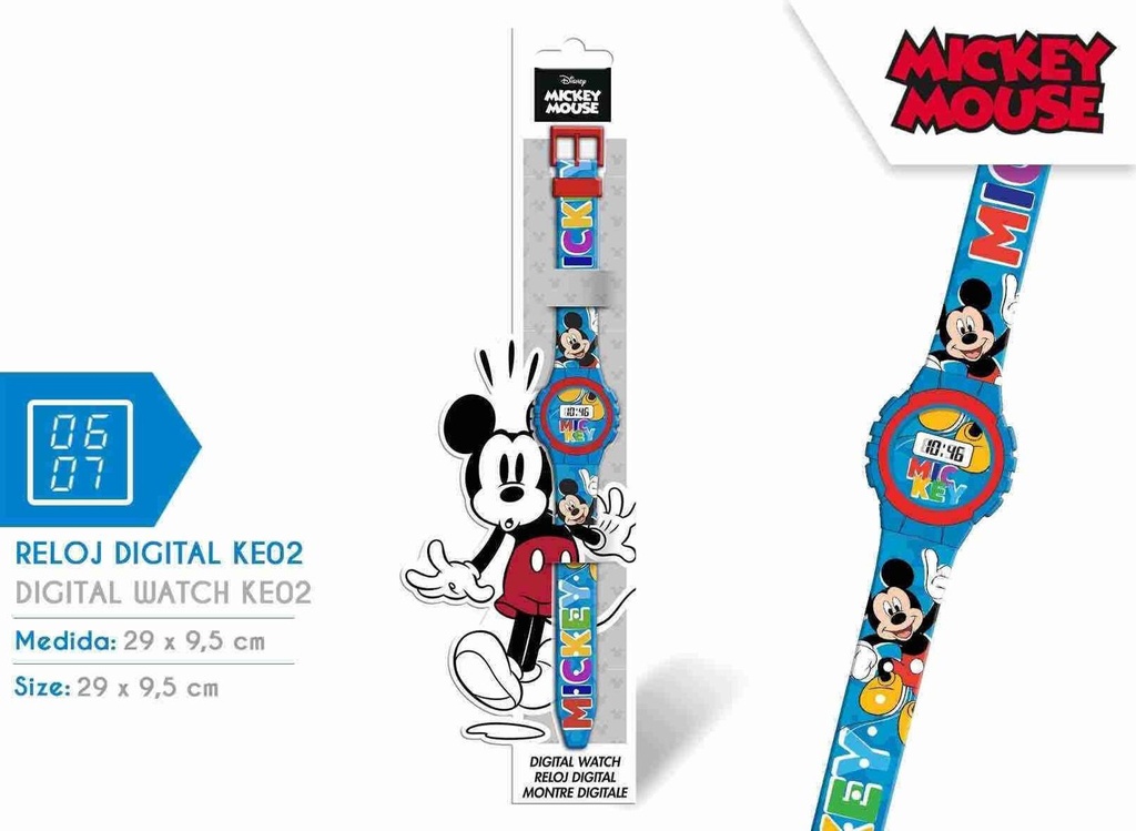 Reloj digital KE02 Mickey - Juguetes y relojes