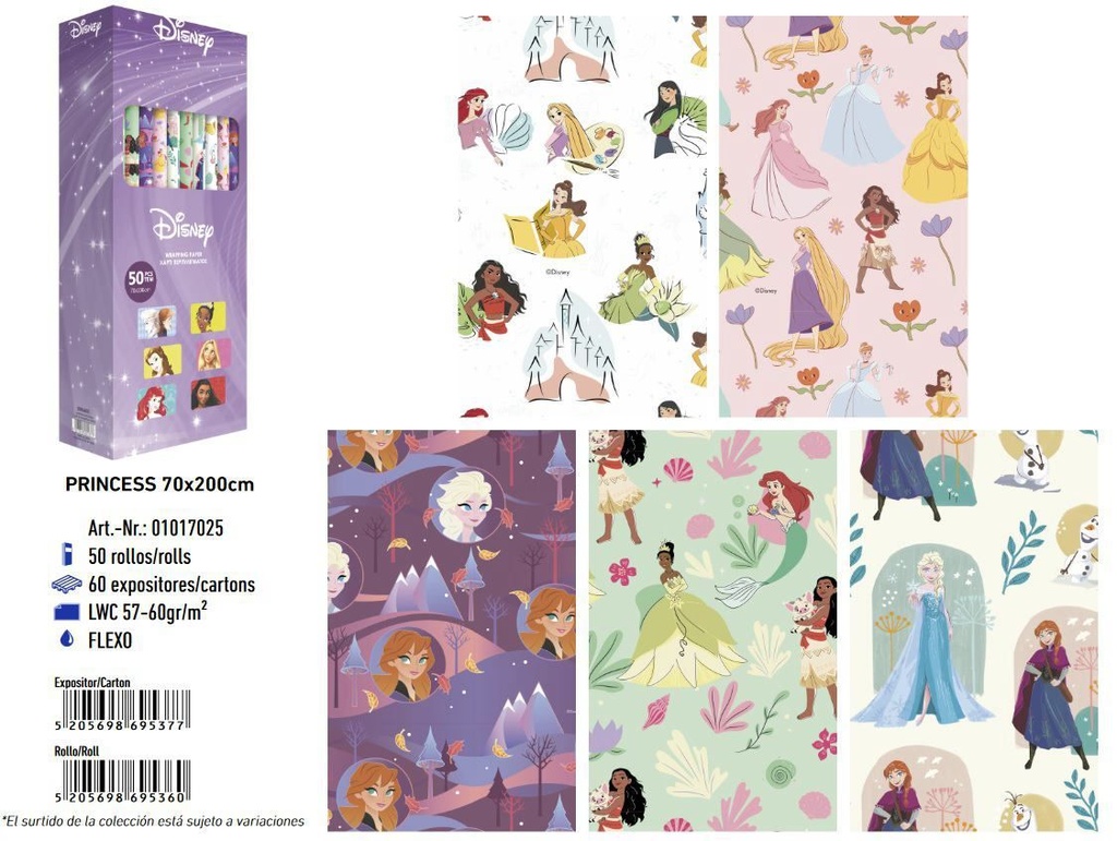 Papel regalo - Producto de personajes de Disney