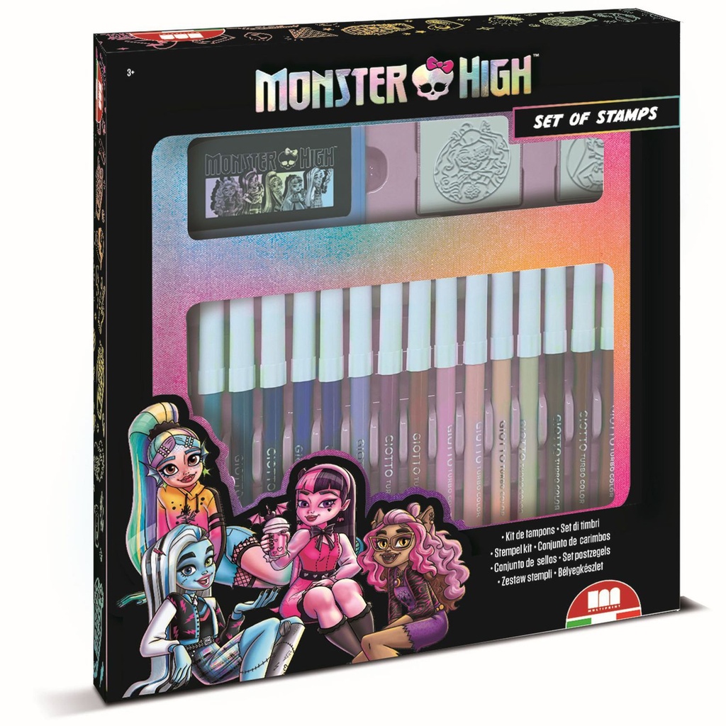 Set de 18 rotuladores lavables Monster High - Material escolar