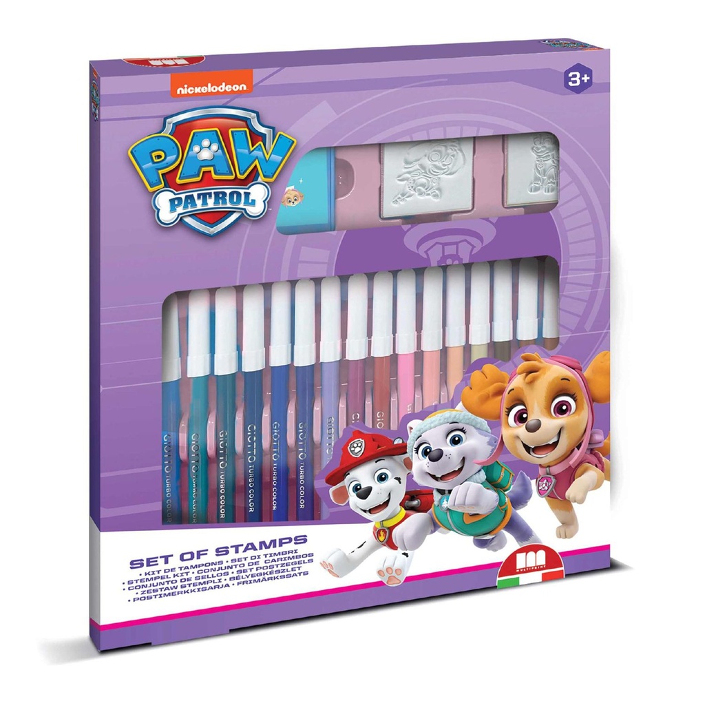 Set de 18 rotuladores lavables Paw Patrol Girl - Material escolar