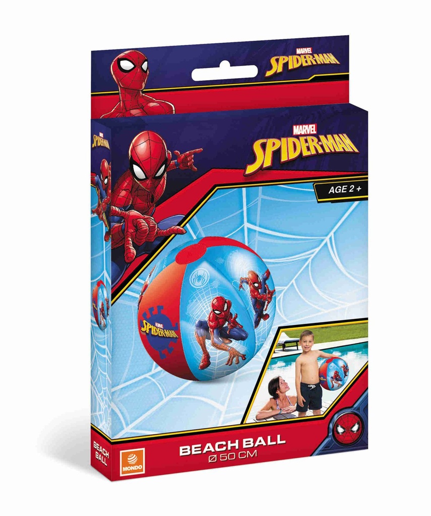 Balón playa 50 cm Spiderman - Juguetes infantiles