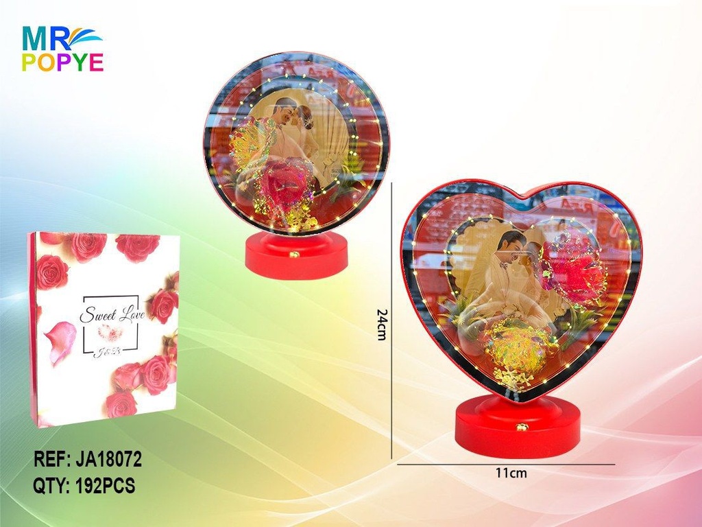 Juguete para niños - Marco de foto digital con luz LED (24) - Regalo de San Valentín