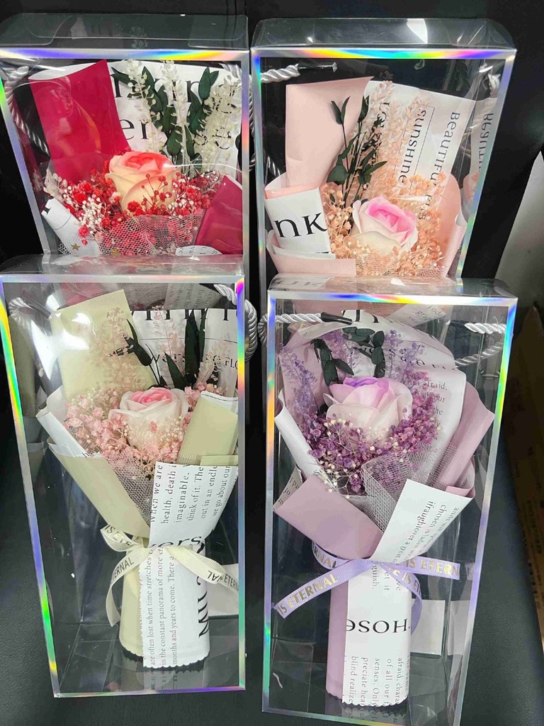 Ramo de flores en caja - Flores preservadas para el día de San Valentín