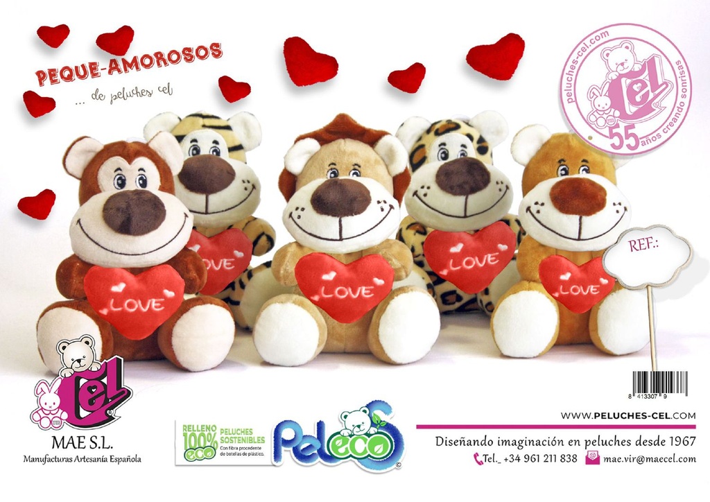 Juguete para niños - Pequeño amoroso 16cm - Regalos del Día de San Valentín