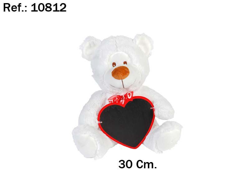 Juguete Infantil Oso Pizarra Corazón 30cm