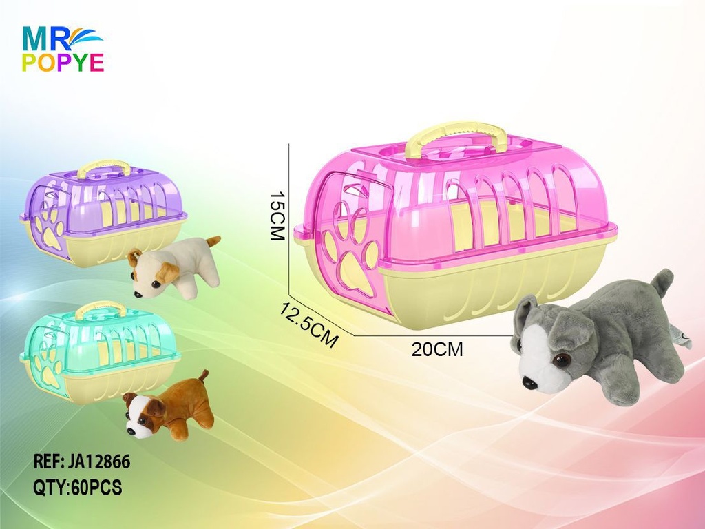 Juguete perro infantil con transportín - Juguetes con transportín