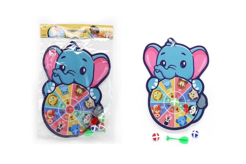 Diana de velcro elefante 47x32 (144) - Juegos de diana