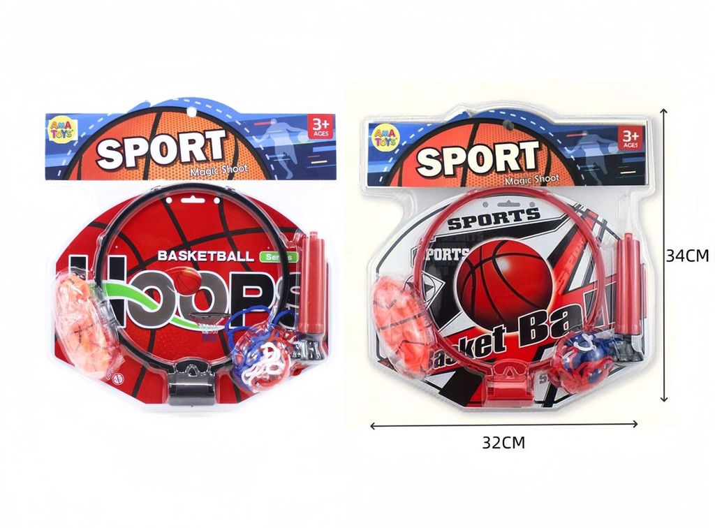 Cesta de baloncesto 34x32 cm - Juguetes deportivos