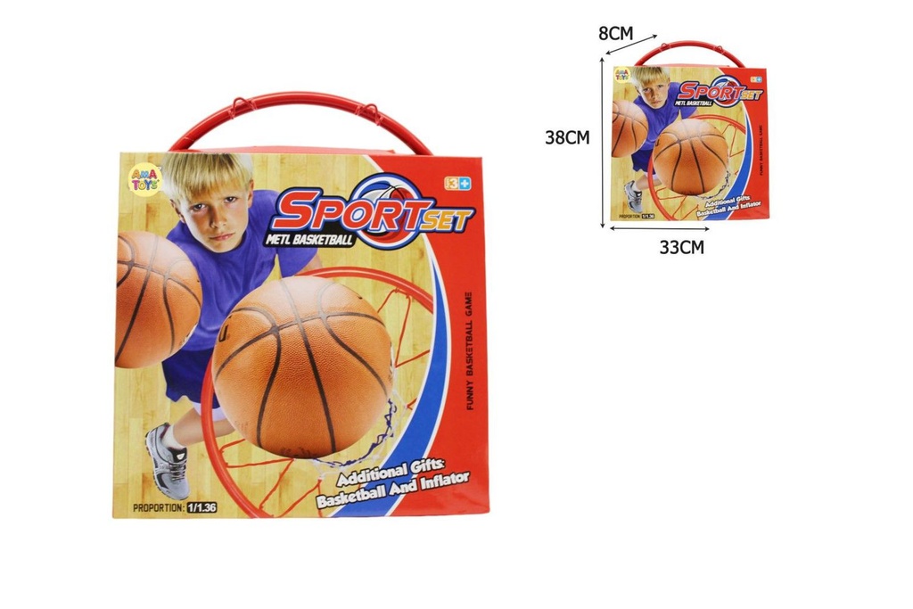 Cesta de baloncesto 38x33x8 cm - Deportes y juegos