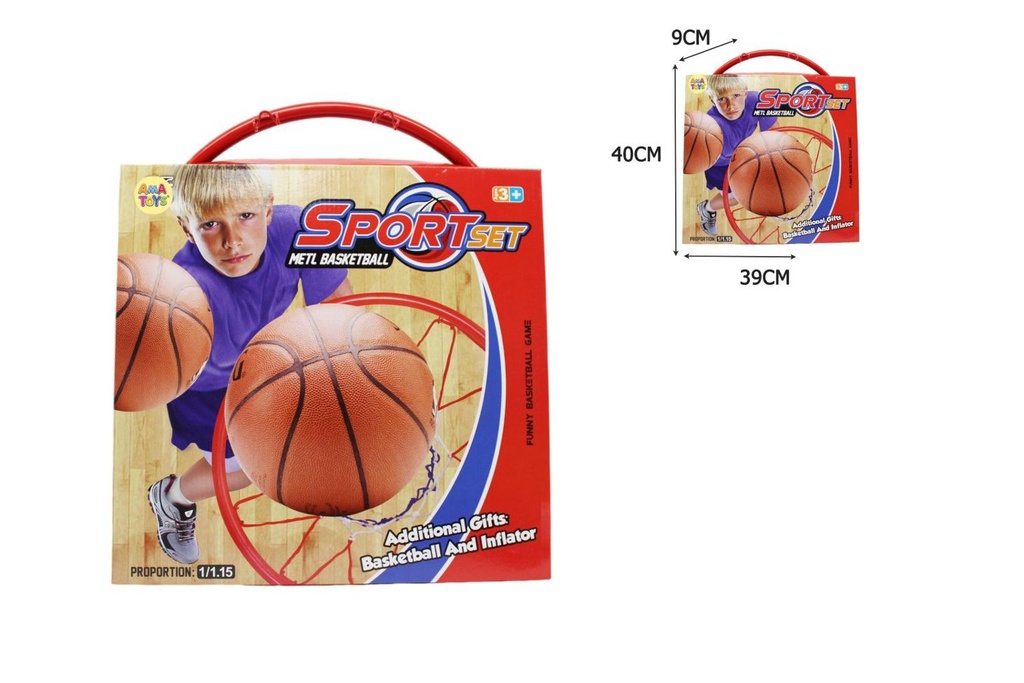 Canasta de baloncesto infantil 40x39x9 cm - Juguetes deportivos