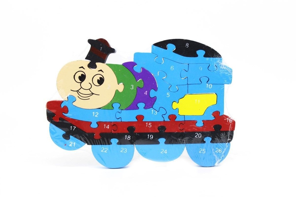 Puzzle de madera tren 25x17 (48) - Juguetes de madera