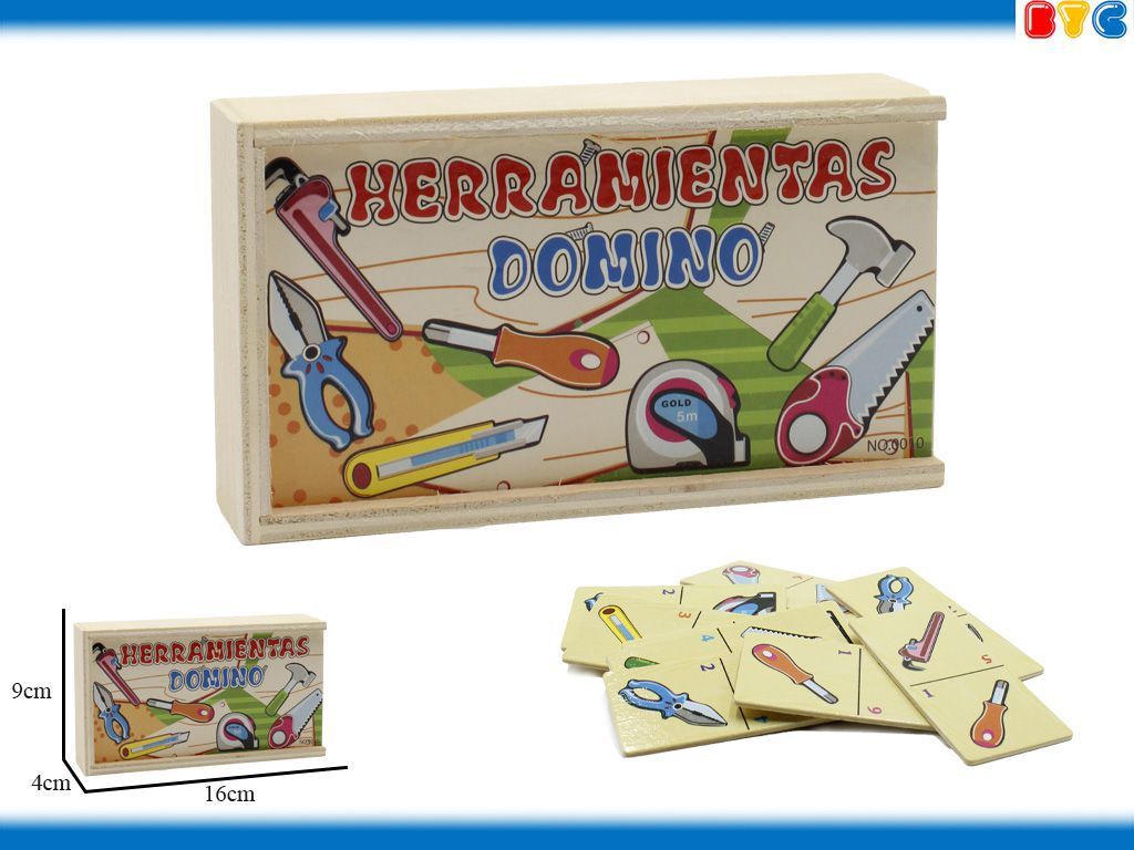 Domino de madera herramientas - Juegos de mesa