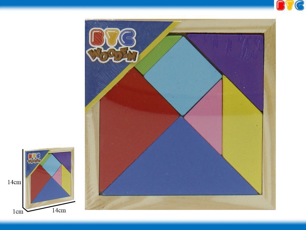 Tangram de madera - Juego educativo y de habilidad