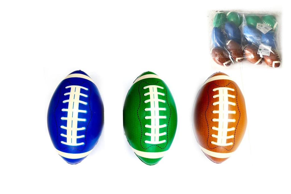 Pelota de rugby de goma 12x7cm - Juguetes deportivos