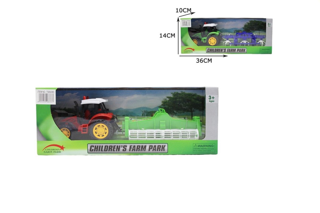 Juguete Infantil Tractor con Accesorios 36x14x10cm