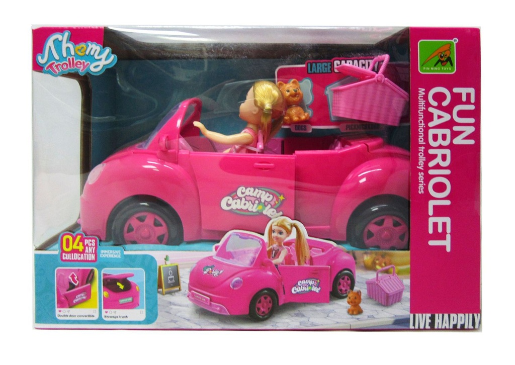 Mujer muñeca con coche - Juguetes de colección