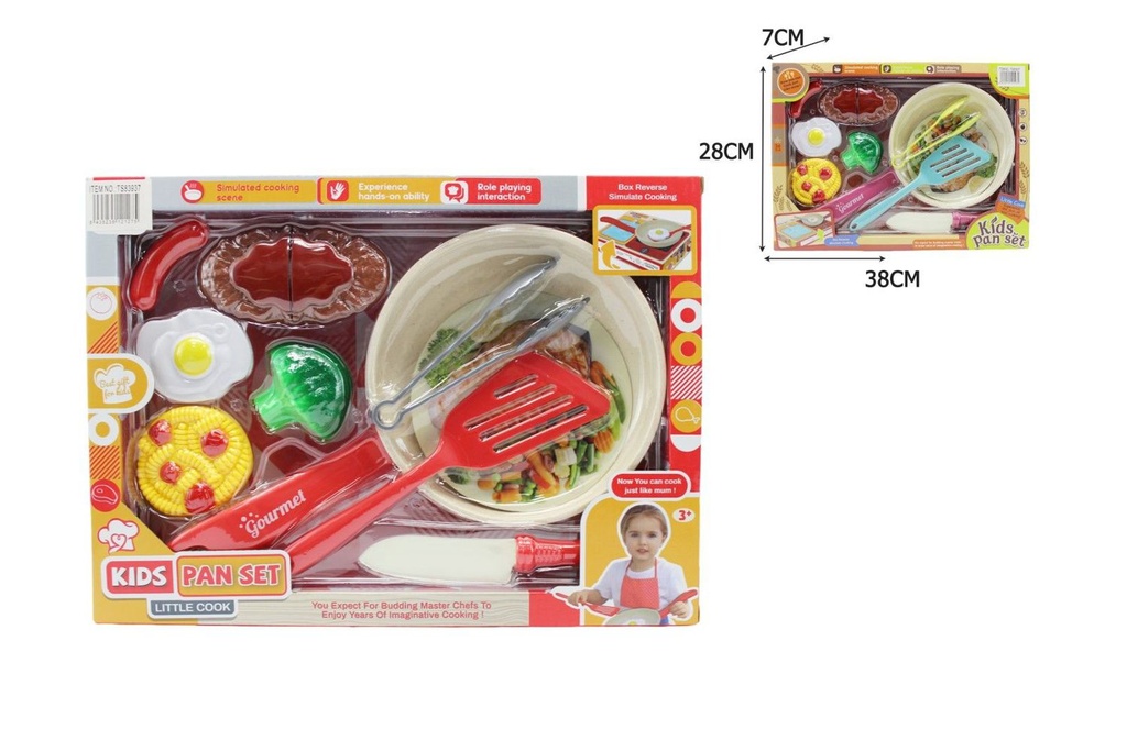 Set de cocina 38x28x7 (24) - Juguetes de cocina para niños