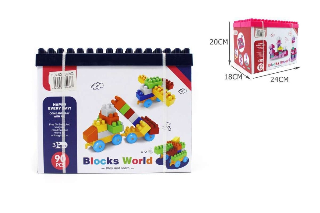 Set de bloques 24X19X18, 90PCS - Juguetes