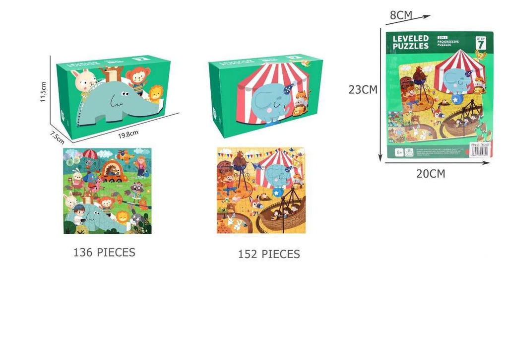 Puzzle infantil 23x20x8 cm - Juguetes educativos