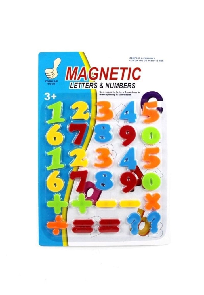 Juguete infantil - Blister de números magnéticos 39x26 (72 unidades) - Juguetes de construcción