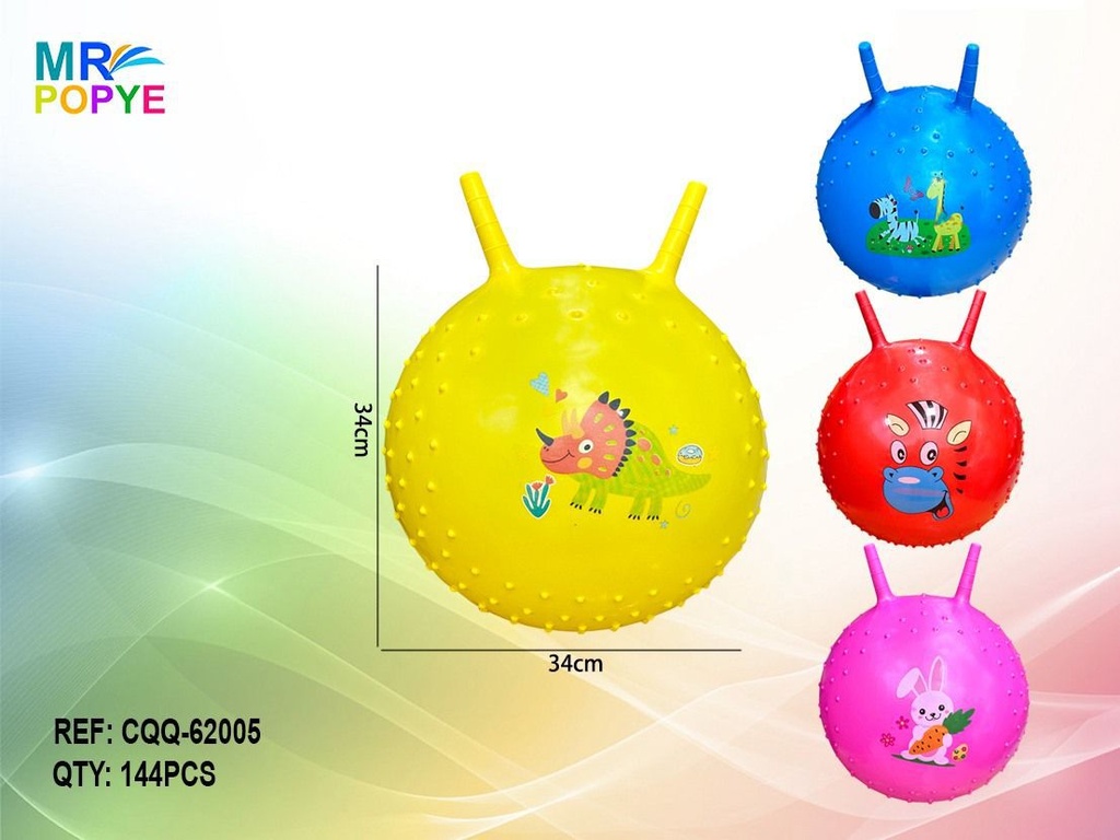 Bola de masaje de cuernos de animal de 350 g - Juguetes inflables