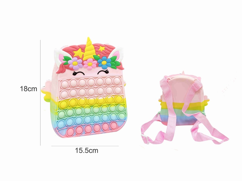 Bandolera unicornio con sombrero (con espacio para teléfono) - Peluches