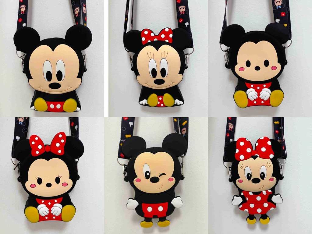 Bolso cruzado de Mickey y Minnie (12 unidades)