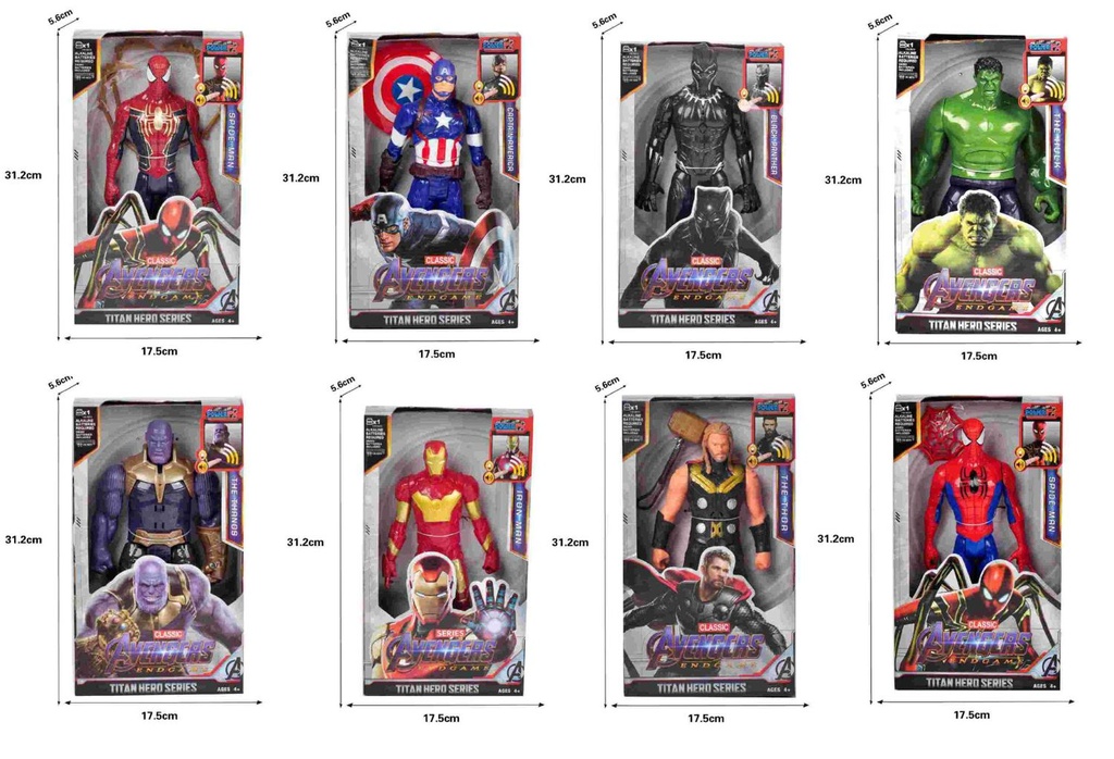 Figura surtida de Avengers de 12 pulgadas con luces - Figuras de acción